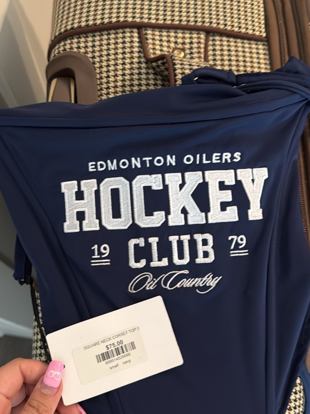 Edmonton Oilers Navy Hockey Club Tee